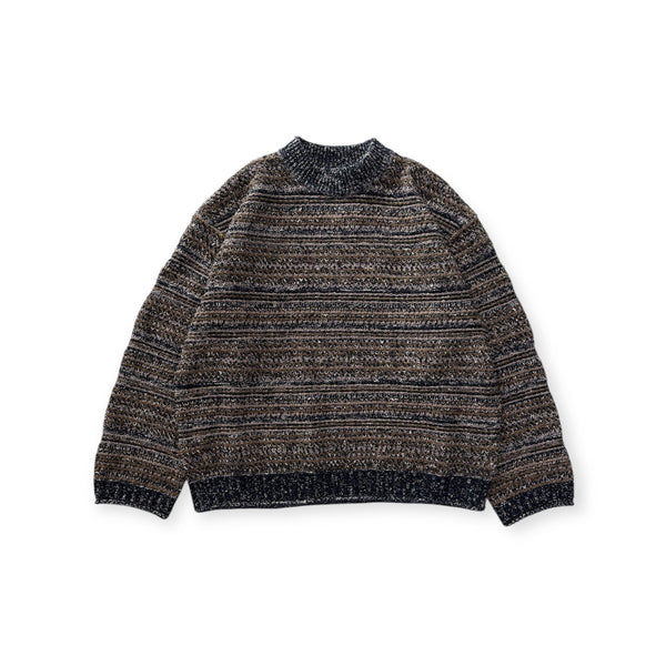 【CREPUSCULE|クレプスキュール】MULTI BORDER MIX P/O/マルチボーダーミックスプルオーバー(BEIGE , BROWN , NAVY)) - STREAM【CREPUSCULE|クレプスキュール】MULTI BORDER MIX P/O/マルチボーダーミックスプルオーバー(BEIGE , BROWN , NAVY))STREAMNAVY0