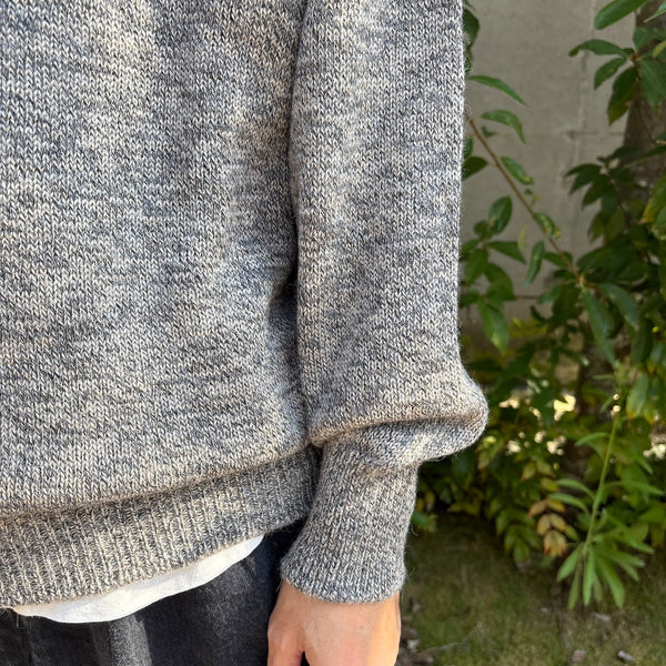 【CREPUSCULE|クレプスキュール】W/G ALPACA PULLOVER/アルパカプルオーバー(GREY) - STREAM