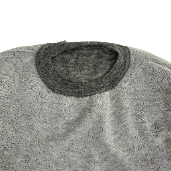 【CREPUSCULE|クレプスキュール】W/G MOHAIR REVERSIBLE P/O(GRAY/L.GRAY , BLACK/GRAY) 正規取扱店舗 公式オンライン通販 島根 松江 モヘアセーター モヘアニット リバーシブル