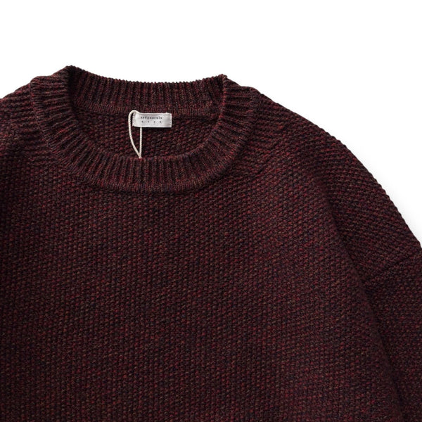 【CREPUSCULE|クレプスキュール】WOOL KANOKO P/0/ウールカノコ プルオーバー(WINE , GREEN , BLACK) - STREAM【CREPUSCULE|クレプスキュール】WOOL KANOKO P/0/ウールカノコ プルオーバー(WINE , GREEN , BLACK)STREAMWINE0