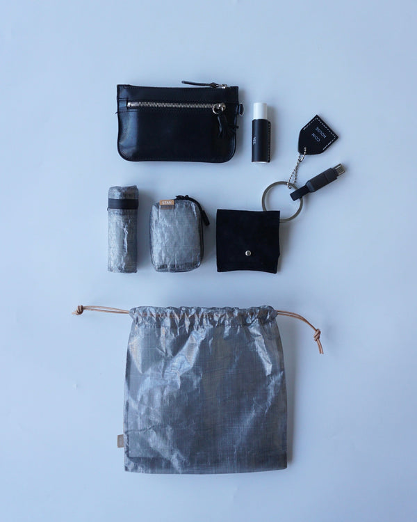 【STAN | スタン】DCF PURSE LEATHER CORD/DCF パースレザーコード(BLACK)