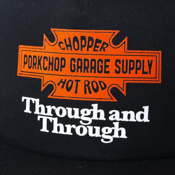 【PORKCHOP GARAGE SUPPLY|ポークチョップ ガレージ サプライ】THROUGH AND THROUGH CAP(BLACK,CHACOAL,MAROON)
