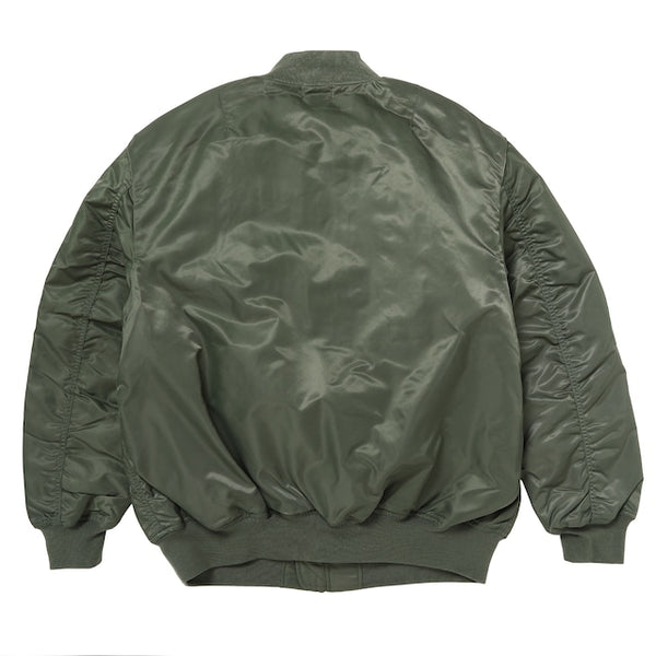 【PORKCHOP GARAGE SUPPLY|ポークチョップ ガレージ サプライ】FIRE UP MA-1 JACKET/ファイヤー アップ MA-1 JACKET(OLIVE)