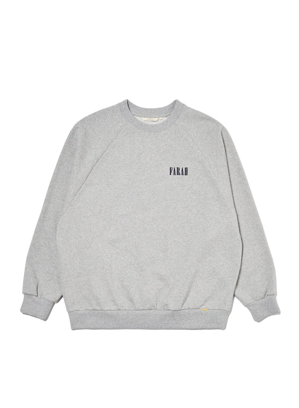 【FARAH|ファーラー】EMBROIDERY GRAPHIC CREWNECK SWEATSHIRT “CLASSIC LOGO”/エンブロイダリーグラフィッククルーネックスェットシャツ"クラシックロゴ”(HEATHER GREY) - STREAM【FARAH|ファーラー】EMBROIDERY GRAPHIC CREWNECK SWEATSHIRT “CLASSIC LOGO”/エンブロイダリーグラフィッククルーネックスェットシャツ"クラシックロゴ”(HEATHER GREY)STREAMM