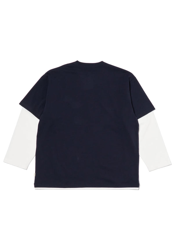 【FARAH|ファーラー】LAYERED L/S TEE/レイヤードL/Sティー(NAVY) - STREAM【FARAH|ファーラー】LAYERED L/S TEE/レイヤードL/Sティー(NAVY)STREAMM