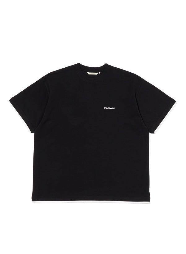 【FARAH|ファーラー】LAYERED S/S TEE/レイヤードS/Sティー(BLACK) - STREAM【FARAH|ファーラー】LAYERED S/S TEE/レイヤードS/Sティー(BLACK)STREAMM