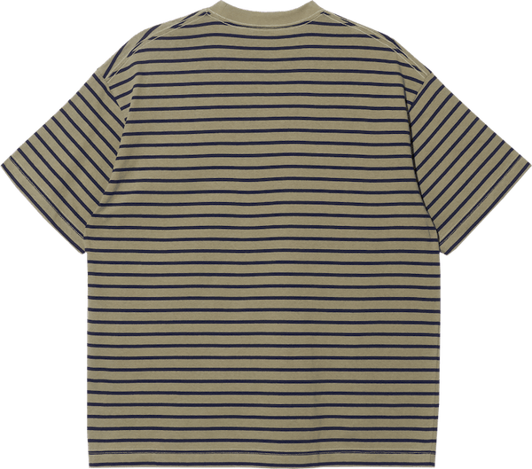 【FARAH|ファーラー】MEDIUM STRIPED CREWNECK S/S TEE/ミディアムストライプ クルーネックS/Sティー(WHITE , OLIVE) - STREAM【FARAH|ファーラー】MEDIUM STRIPED CREWNECK S/S TEE/ミディアムストライプ クルーネックS/Sティー(WHITE , OLIVE)STREAMOLIVES