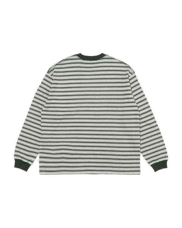 【FARAH|ファーラー】MULTI STRIPED CREWNECK L/S TEE/マルチストライプクルーネックL/Sティー(BROWN , GREEN) - STREAM【FARAH|ファーラー】MULTI STRIPED CREWNECK L/S TEE/マルチストライプクルーネックL/Sティー(BROWN , GREEN)STREAMGREENM