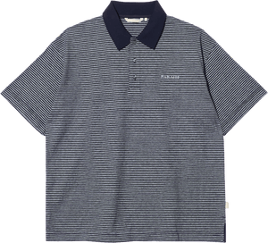 【FARAH|ファーラー】MULTI STRIPED POLO COLLAR S/S TEE/マルチストライプ ポロカラーS/Sティー(NAVY) - STREAM【FARAH|ファーラー】MULTI STRIPED POLO COLLAR S/S TEE/マルチストライプ ポロカラーS/Sティー(NAVY)STREAMNAVYS