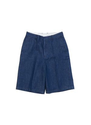【FARAH|ファーラー】NO TUCK WIDE SHORTS/ノータックワイドショーツ(ONE WASH) - STREAM【FARAH|ファーラー】NO TUCK WIDE SHORTS/ノータックワイドショーツ(ONE WASH)STREAM30inch