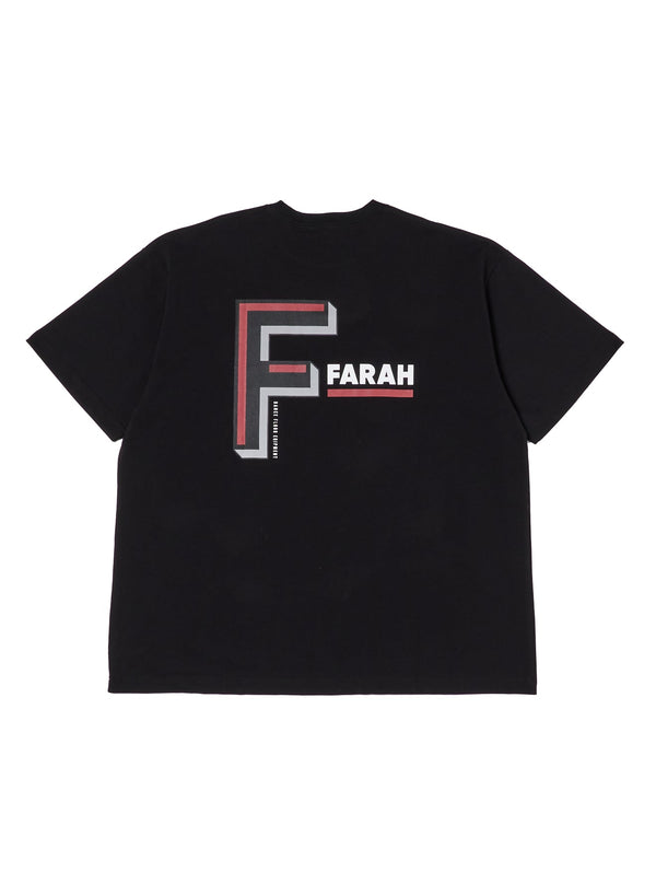 【FARAH|ファーラー】PRINTED GRAPHIC S/S TEE"D.F.E"/プリンテッドグラフィックTシャツ"D.F.E"(HEATHER GREY , BLACK) - STREAM【FARAH|ファーラー】PRINTED GRAPHIC S/S TEE"D.F.E"/プリンテッドグラフィックTシャツ"D.F.E"(HEATHER GREY , BLACK)STREAMBLACKM