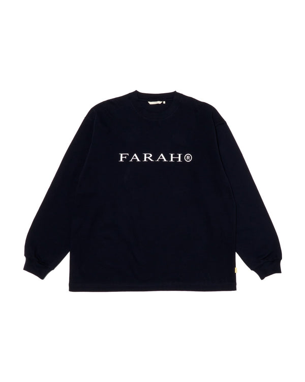 【FARAH|ファーラー】PRINTED LOGO L/S TEE"OG LOGO"/プリントロゴL/Sティー"OGロゴ"(WHITE , HEATHER GERY , BROWN , BLACK) - STREAM【FARAH|ファーラー】PRINTED LOGO L/S TEE"OG LOGO"/プリントロゴL/Sティー"OGロゴ"(WHITE , HEATHER GERY , BROWN , BLACK)STREAMBLACKM