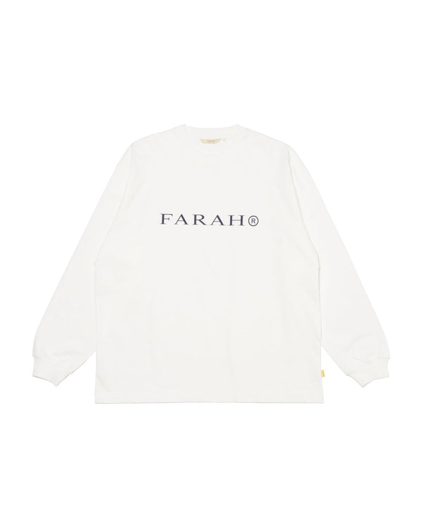 【FARAH|ファーラー】PRINTED LOGO L/S TEE"OG LOGO"/プリントロゴL/Sティー"OGロゴ"(WHITE , HEATHER GERY , BROWN , BLACK) - STREAM【FARAH|ファーラー】PRINTED LOGO L/S TEE"OG LOGO"/プリントロゴL/Sティー"OGロゴ"(WHITE , HEATHER GERY , BROWN , BLACK)STREAMWHITEM