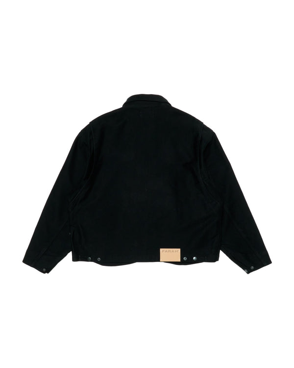 【FARAH|ファーラー】SHORT ZIP UP WORK JACKET/ショートジップアップワークジャケット(BROWN , BLACK) - STREAM【FARAH|ファーラー】SHORT ZIP UP WORK JACKET/ショートジップアップワークジャケット(BROWN , BLACK)STREAMBLACKM