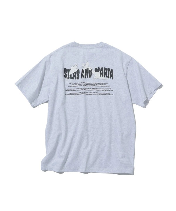 【SILAS|サイラス】GHOST LOGO TEE/ゴーストロゴTシャツ(ASH)