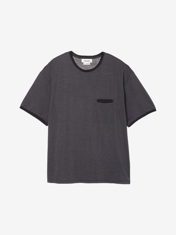 【ICE BRAEKER|アイスブレーカー】150 MERINO STRIPE SS TEE/150 メリノ ストライプSSTシャツ(BEFORE DAWN)