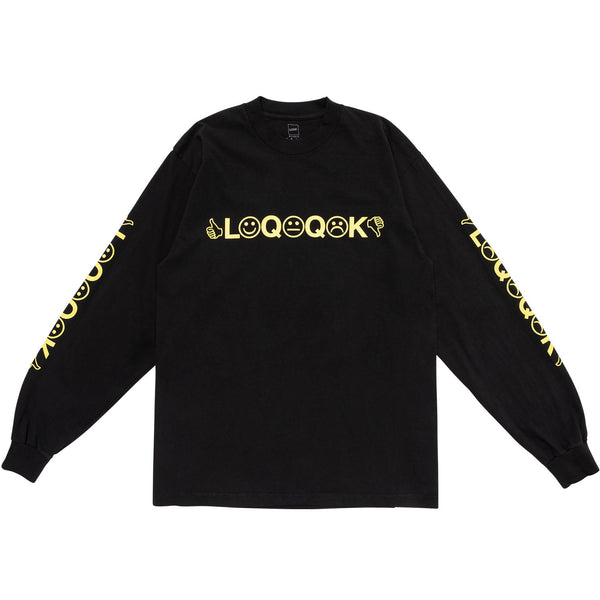 【LQQK STUDIO | ルックスタジオ】LQQK LS TEE/ルックLS Tシャツ(BLACK) - STREAM【LQQK STUDIO | ルックスタジオ】LQQK LS TEE/ルックLS Tシャツ(BLACK)STREAMS