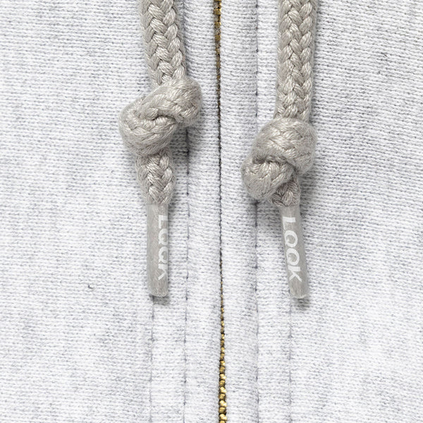 【LQQK STUDIO | ルックスタジオ】SIGNATURE FLEECE ZIP HOODIE/シグネイチャーフリースジップフーディー(ASH HEATHER) - STREAM【LQQK STUDIO | ルックスタジオ】SIGNATURE FLEECE ZIP HOODIE/シグネイチャーフリースジップフーディー(ASH HEATHER)STREAMM