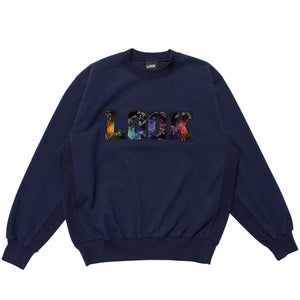 【LQQK STUDIO|ルックスタジオ】BUS SEAT SWEAT CREWNECK/バスシートスウェットクルーネック(BLUE , BEIGE) - STREAM【LQQK STUDIO|ルックスタジオ】BUS SEAT SWEAT CREWNECK/バスシートスウェットクルーネック(BLUE , BEIGE)STREAMBLUEM