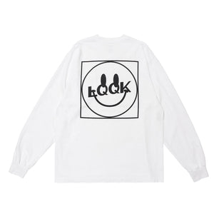 【LQQK STUDIO|ルックスタジオ】LQQK SMILEY LOGO POCKET TEE/ルックスマイリーロゴポケットティー(WHITE) - STREAM【LQQK STUDIO|ルックスタジオ】LQQK SMILEY LOGO POCKET TEE/ルックスマイリーロゴポケットティー(WHITE)STREAMWHITEM