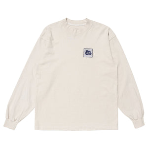【LQQK STUDIO|ルックスタジオ】L/S BRICK LOGO TEE/ロングスリーブ ブリックロゴTシャツ(STONE , NAVY) - STREAM【LQQK STUDIO|ルックスタジオ】L/S BRICK LOGO TEE/ロングスリーブ ブリックロゴTシャツ(STONE , NAVY)STREAMSTONES