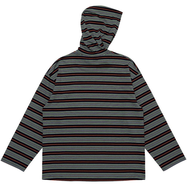 【LQQK STUDIO|ルックスタジオ】×SEXHIPPIES MULTI BORDER HOODED L/S TEE(MULTI BORDER)