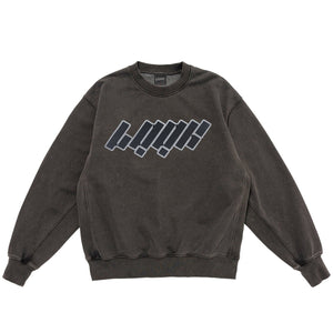 【LQQK STUDIO|ルックスタジオ】WASHED FLEECE CREWNECK/ウォッシュドフリースクルーネック(WASHED BLACK) - STREAM【LQQK STUDIO|ルックスタジオ】WASHED FLEECE CREWNECK/ウォッシュドフリースクルーネック(WASHED BLACK)STREAMM