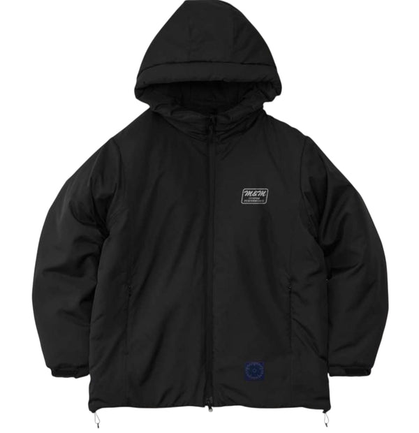 【M&M|エムアンドエム】INSULATED FULL ZIP PARKA/インサレーテッド フルジップ パーカー(BLACK)