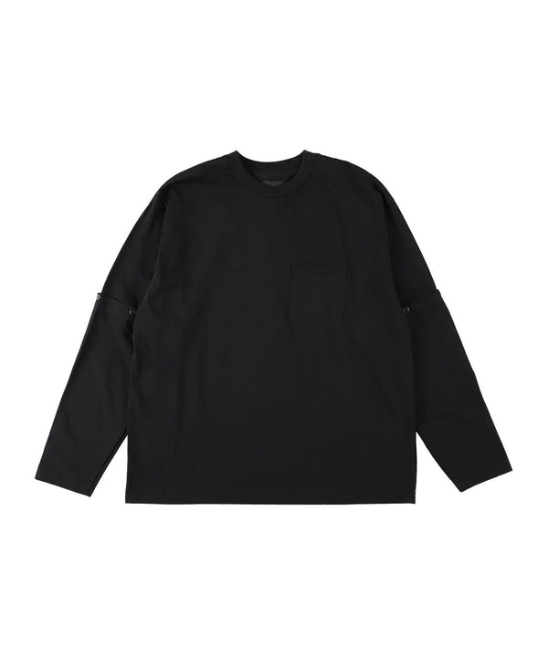 MODMNT|モドメント  DETACHABLE L/S TEE 
接触冷感・透湿・UV機能
