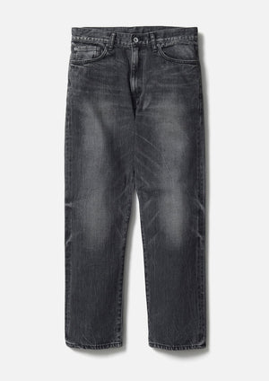 【NEIGHBORHOOD|ネイバーフッド】BLACK DENIM WASHED SLIM STRAIGHT PANTS