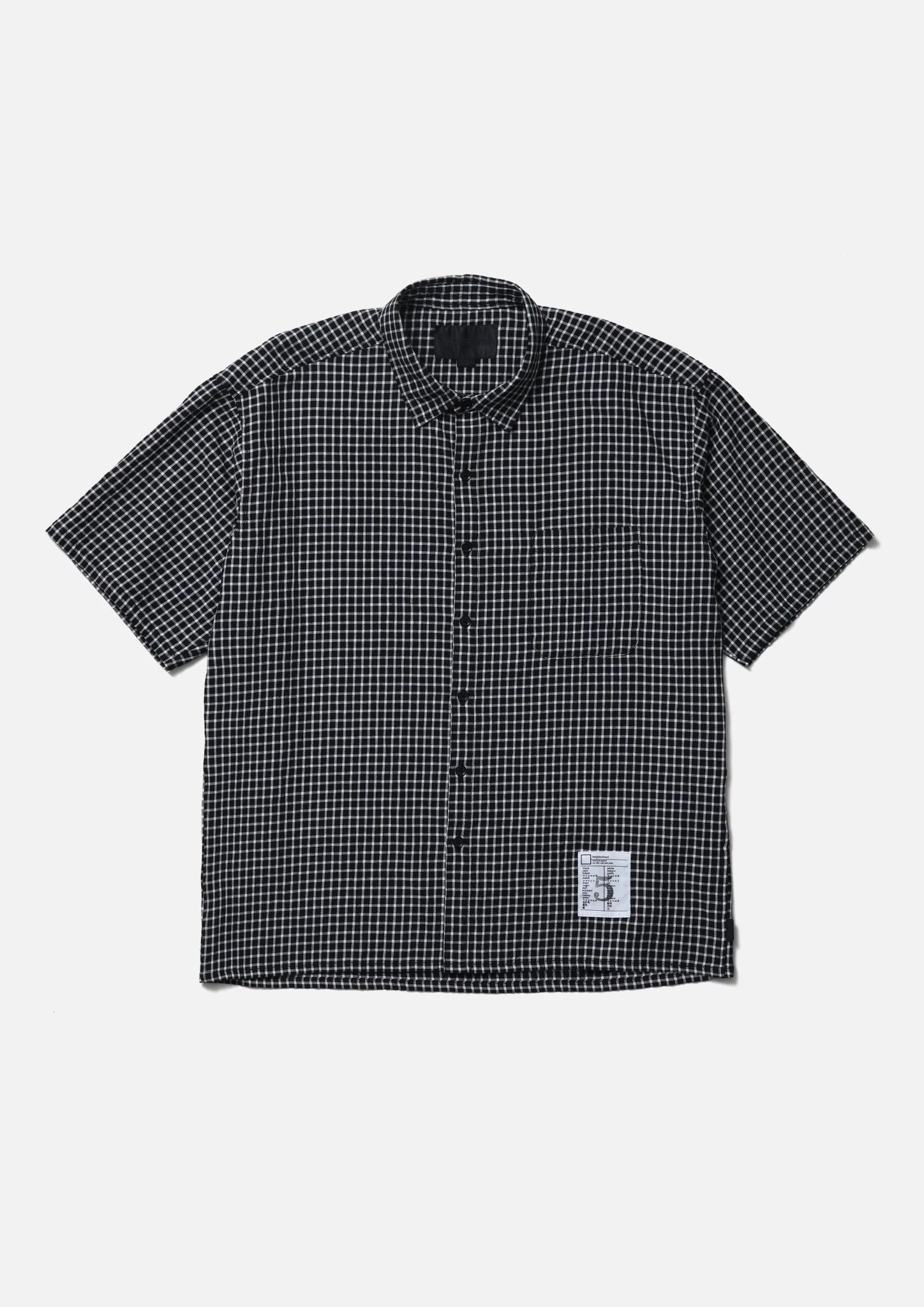 NEIGHBORHOOD|ネイバーフッド BW . CHECK SHIRT SS/BW . チェック