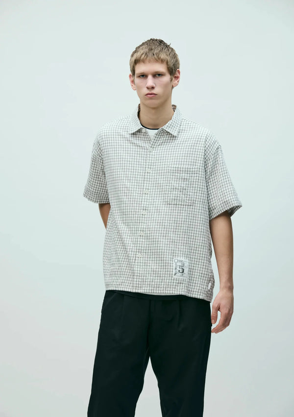 【NEIGHBORHOOD|ネイバーフッド】BW . CHECK SHIRT SS/BW . チェックシャツ SS(BLACK,WHITE)