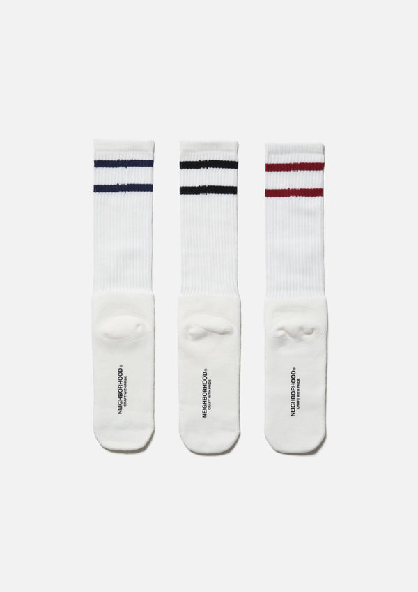 【NEIGHBORHOOD|ネイバーフッド】CLASSIC 3PACK SOCKS/クラッシック3パックソックス(WHITE,GRAY,BLACK) - STREAM【NEIGHBORHOOD|ネイバーフッド】CLASSIC 3PACK SOCKS/クラッシック3パックソックス(WHITE,GRAY,BLACK)STREAMBLACKONE SIZE