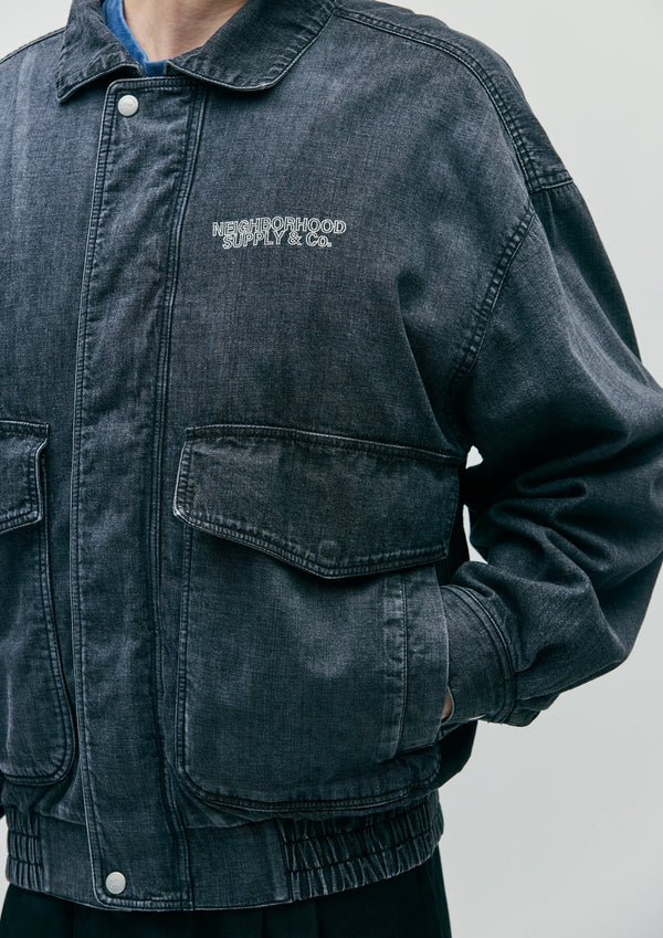 【NEIGHBORHOOD|ネイバーフッド】DENIM DAD JACKET/ デニムダッドジャケット(BLACK) - STREAM【NEIGHBORHOOD|ネイバーフッド】DENIM DAD JACKET/ デニムダッドジャケット(BLACK)STREAMBLACKM