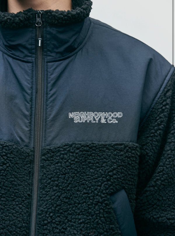 【NEIGHBORHOOD|ネイバーフッド】FLEECE JACKET/フリースジャケット(BLACK) - STREAM【NEIGHBORHOOD|ネイバーフッド】FLEECE JACKET/フリースジャケット(BLACK)STREAMBLACKM