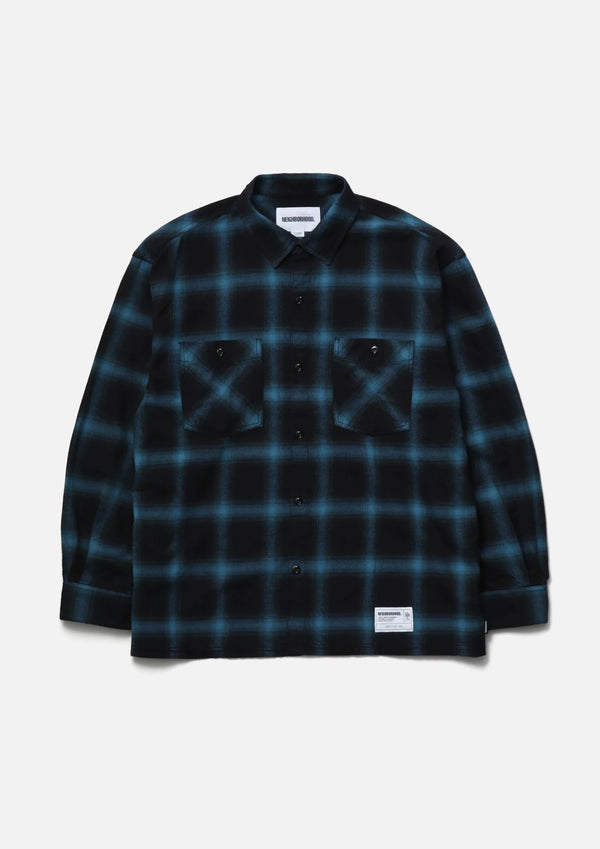【NEIGHBORHOOD|ネイバーフッド】HOMBRE CHECK SHIRT LS(BLUE×GREEN, GRAY×NAVY)