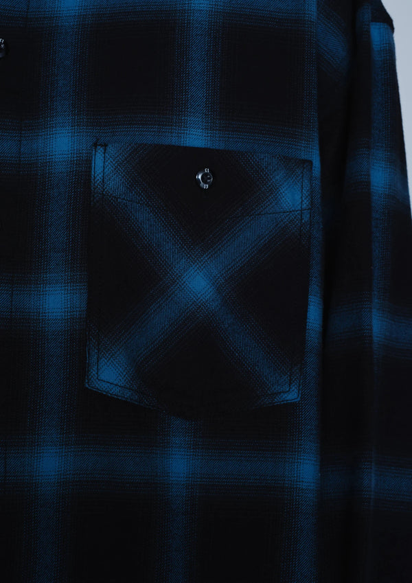 【NEIGHBORHOOD|ネイバーフッド】HOMBRE CHECK SHIRT LS(BLUE×GREEN, GRAY×NAVY)