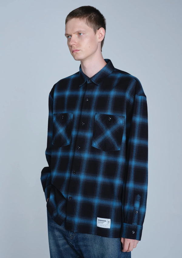 【NEIGHBORHOOD|ネイバーフッド】HOMBRE CHECK SHIRT LS(BLUE×GREEN, GRAY×NAVY)