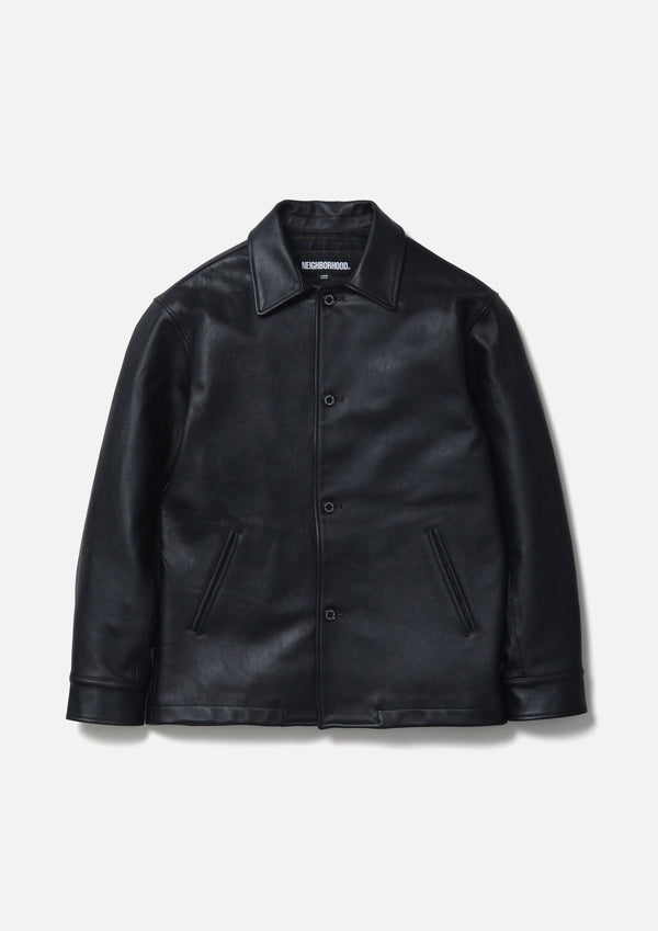 【NEIGHBORHOOD|ネイバーフッド】LEATHER CAR COAT/レザーカーコート(BLACK) - STREAM【NEIGHBORHOOD|ネイバーフッド】LEATHER CAR COAT/レザーカーコート(BLACK)STREAMBLACKM