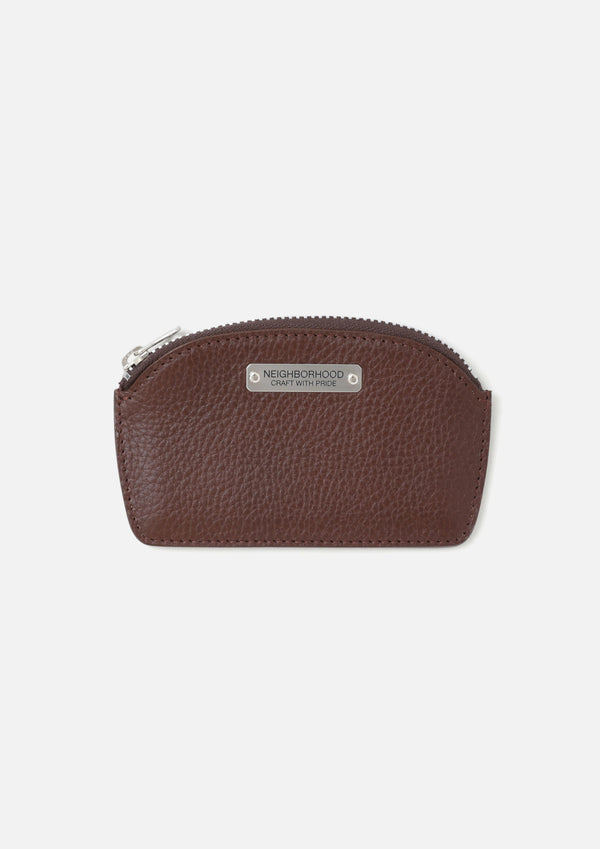 LEATHER COIN CASE 
COLOR:BROWN