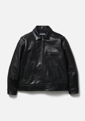 【NEIGHBORHOOD|ネイバーフッド】LEATHER SPORTS JACKET/レザースポーツジャケット(BLACK) - STREAM【NEIGHBORHOOD|ネイバーフッド】LEATHER SPORTS JACKET/レザースポーツジャケット(BLACK)STREAMBLACKM