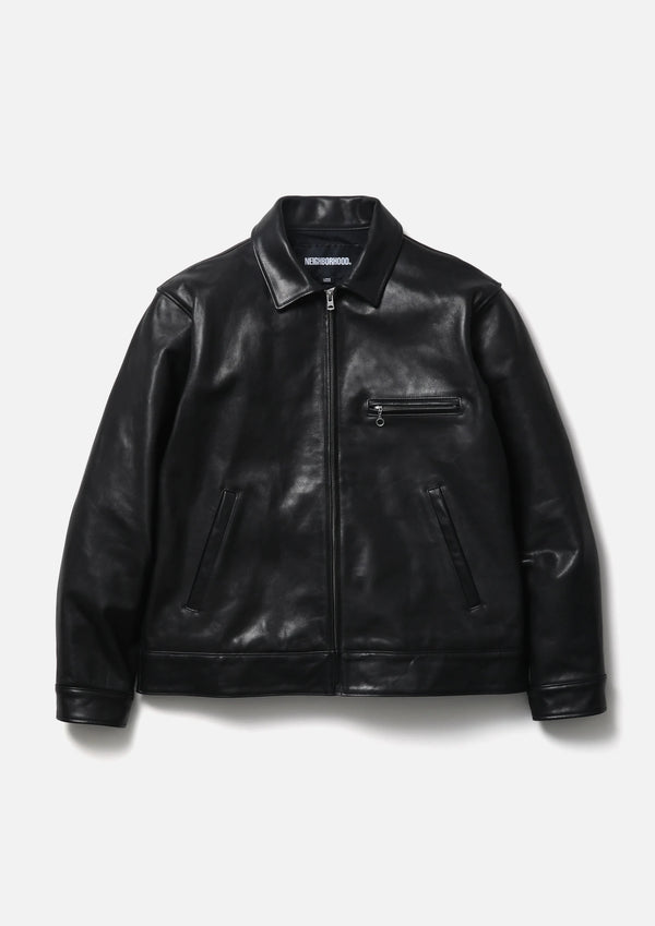 【NEIGHBORHOOD|ネイバーフッド】LEATHER SPORTS JACKET/レザースポーツジャケット(BLACK) - STREAM【NEIGHBORHOOD|ネイバーフッド】LEATHER SPORTS JACKET/レザースポーツジャケット(BLACK)STREAMBLACKM
