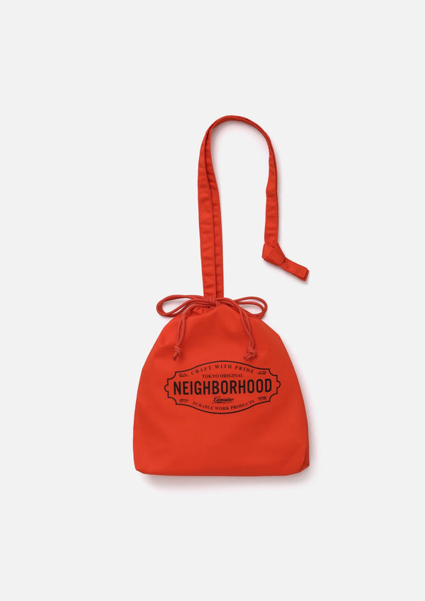 【NEIGHBORHOOD|ネイバーフッド】LOGO DRAWSTRING BAG