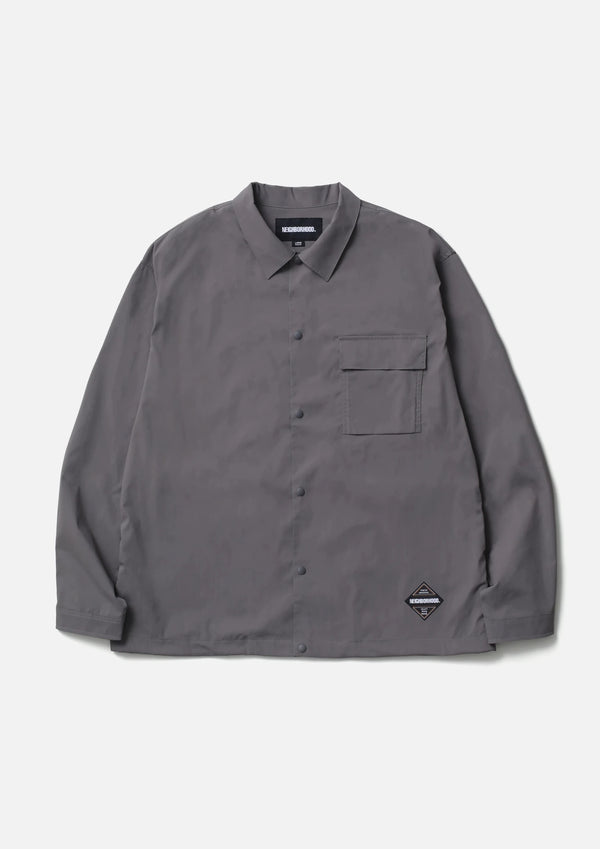 【NEIGHBORHOOD|ネイバーフッド】MULTIFUNCTIONAL SHIRT LS/マルチファンクショナルシャツL/S(GRAY,BLACK) - STREAM【NEIGHBORHOOD|ネイバーフッド】MULTIFUNCTIONAL SHIRT LS/マルチファンクショナルシャツL/S(GRAY,BLACK)STREAMGRAYS