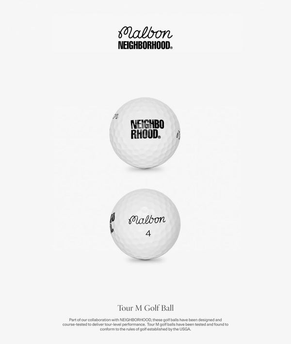 【NEIGHBORHOOD|ネイバーフッド】NH X MALBON GOLF . TOUR M GOLF BALL/NH X マルボンゴルフ.ツーアーMゴルフボール(WHITE) - STREAM【NEIGHBORHOOD|ネイバーフッド】NH X MALBON GOLF . TOUR M GOLF BALL/NH X マルボンゴルフ.ツーアーMゴルフボール(WHITE)STREAMONE SIZE