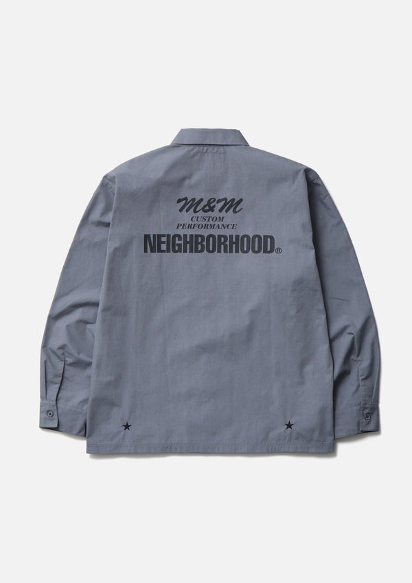 【NEIGHBORHOOD|ネイバーフッド】NH X M&M . CLASSIC WORK SHIRT LS