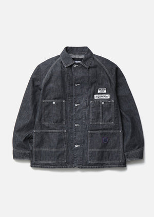 【NEIGHBORHOOD|ネイバーフッド】NH X M&M . WASHED DENIM COVERALL JACKET