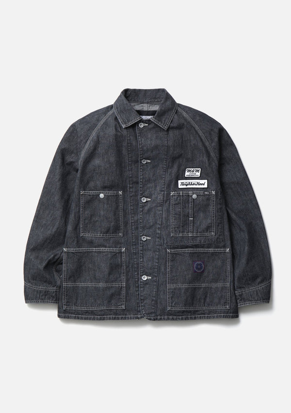 【NEIGHBORHOOD|ネイバーフッド】NH X M&M . WASHED DENIM COVERALL JACKET