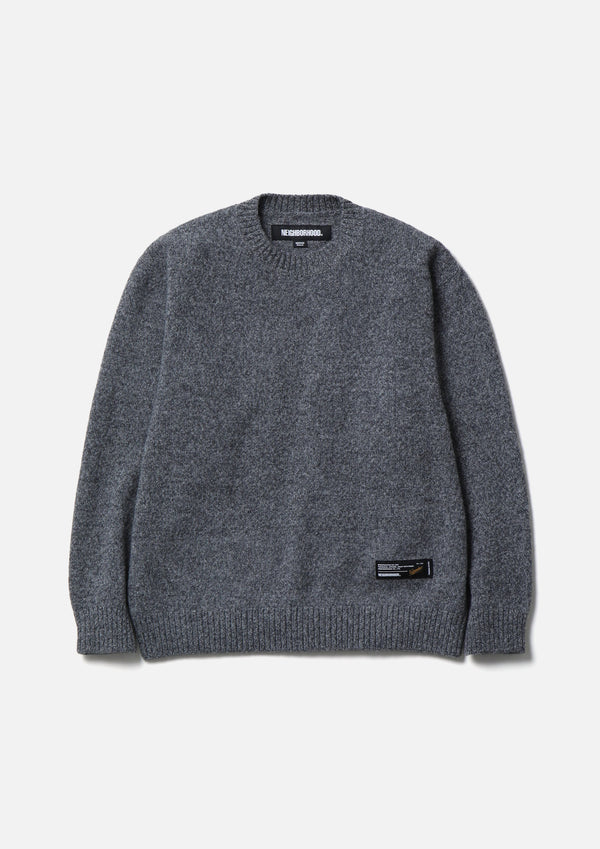 【NEIGHBORHOOD|ネイバーフッド】PLAIN CREWNECK SWEATER/プレーンクルーネックセーター(GRAY,GREEN,BLACK) - STREAM【NEIGHBORHOOD|ネイバーフッド】PLAIN CREWNECK SWEATER/プレーンクルーネックセーター(GRAY,GREEN,BLACK)STREAMGRAYM