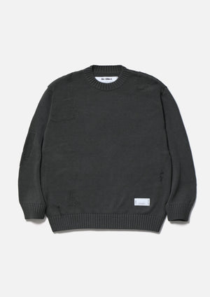 【NEIGHBORHOOD|ネイバーフッド】SAVAGE CREWNECK SWEATER/サベージクルーネックセーター (BLACK,CHACOAL) - STREAM【NEIGHBORHOOD|ネイバーフッド】SAVAGE CREWNECK SWEATER/サベージクルーネックセーター (BLACK,CHACOAL)STREAMCHACOALM